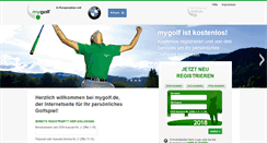Desktop Screenshot of mygolf.de