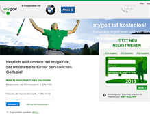 Tablet Screenshot of mygolf.de
